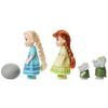 Frozen Disney Petite Anna & Elsa Dolls with Surprise Trolls Gift Set, Each Doll is Approximately 6 inches Tall - Includes 2 Troll Friends! Perfect for Any Fan!