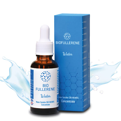 BIOFULLERENE Antioxidant Anti-Aging Supplement - Waterbased C60 Fullerene 99.999+% - Immune System Booster - Supplement for Joints and Skin - Health Supplement - for Men and Women - Non-Oil