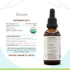 Onion A60 USDA Organic Tincture | Alcohol Extract, High-Potency Herbal Drops | Certified Organic Onion (Allium Cepa) Dried Bulb (2 oz)