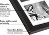 Americanflat 11x14 Collage Picture Frame in Black - Displays Five 4x6 Frame Openings or One 11x14 Frame Without Mat - Engineered Wood, Shatter Resistant Glass, Includes Hanging Hardware for Wall