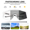 KAPVOE Photochromic Cycling Glasses MTB Clear Mountain Bike Transition Bicycle Sunglasses for Men Women