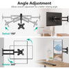 WALI TV Wall Mount Articulating LCD Monitor Full Motion 15 inch Extension Arm Tilt Swivel for Most 13 to 32 inch LED TV Flat Panel Screen with VESA up to 100x100mm (1330LM), Black (Used -Like New)