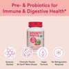 SmartyPants Kids Probiotic Immunity Gummies: Prebiotics & Probiotics for Digestive Health and Immune Support Supplement, Gluten Free, Vegan, Strawberry Crème Flavor, 60 Count (30 Day Supply)