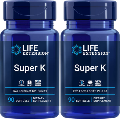 Life Extension Super K, 90 Softgels (Pack of 2)