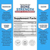 Bone Strength Calcium Supplement - With Calcium, Vitamin D3, K2, C, Magnesium, Zinc - 8 Bone-Building Nutrients, High Absorption, Non-Constipating Formula - 120 Veggie Capsules for Optimal Bone Health