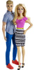 Barbie & Ken Doll Set, 2-Pack of Fashion Dolls Featuring Removable Clothes Including Denim Button Down & Pink Blouse (Amazon Exclusive)