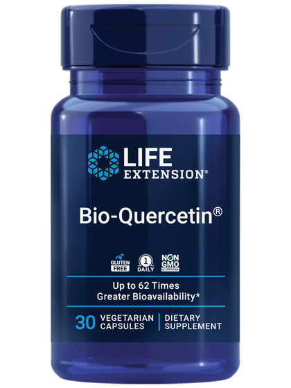 Life Extension Bio-Quercetin, Supports Immune & Heart Health, Potent antioxidant, Gluten-Free, Once Daily, 30 Vegetarian Capsules