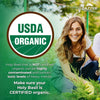 Zazzee USDA Organic Holy Basil 20:1 Extract, 6000 mg Strength, 2.5% Ursolic Acid, 120 Vegan Capsules, 4 Month Supply, Concentrated and Standardized 20X Tulsi Extract, 100% Certified Organic, Non-GMO