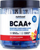 Nutricost BCAA+ Hydration Fruit Punch Flavor (20 Stickpacks) - Branched Chain Amino Acids with Hydration Complex - Gluten-Free, Non-GMO