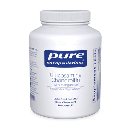 Pure Encapsulations Glucosamine Chondroitin with Manganese | Supplement for Joint Support, Comfort, Mobility, Cartilage Integrity and Health, and Connective Tissue* | 360 Capsules