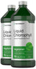 Horbäach Chlorophyll Liquid Drops 100mg | 32 oz (2 x 16 oz Bottles) | Natural Peppermint Flavor | Vegetarian, Non-GMO, and Gluten Free Formula