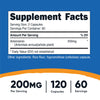 Nutricost Artemisinin 200mg, 120 Vegetarian Capsules - Non-GMO, Gluten Free, 60 Servings