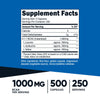 Nutricost BCAA 1000mg, 500 Capsules (250 Serv), 2:1:1 Branched Chain Amino Acids (500mg of L-Leucine, 250mg of L-Isoleucine and L-Valine)