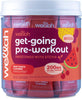 Wellah Get-Going Fruit Punch Flavored Pre-Workout Stickpacks (20 Servings)