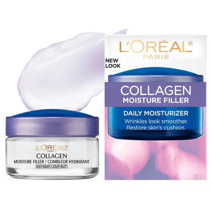 LOréal Paris Collagen Daily Face Moisturizer, Reduce Wrinkles, Face Cream 1.7 oz