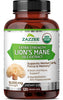 Zazzee USDA Organic Lion's Mane 20:1 Extract, 16,000 mg Strength, 30% Polysaccharides, 120 Vegan Capsules, 60 Day Supply, Standardized and Concentrated 20X Extract, All-Natural and Non-GMO