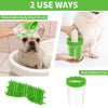 Comotech Dog Paw Cleaner, Portable Dog Paw Washer Pet Cleaning Silicone Brush with 3 Absorbent Towel, Pet Foot Cleaner for Small Breed Dogs(Green)