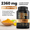 4-in-1 Turmeric and Garlic Supplements with Bioperine 2360 mg (120 ct) Turmeric Ginger Root Capsules with Garlic - Turmeric Curcumin with Black Pepper for Joint, Digestion & Immune Support (Pack of 1)