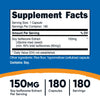 Nutricost Soy Isoflavones 150mg, 180 Veggie Capsules - Gluten Free, Non-GMO, Vegetarian Friendly