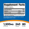 Nutricost Magnesium Taurate 1,500mg; 240 Capsules - Gluten Free, Non-GMO, Vegan, 80 Servings