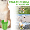 Comotech Dog Paw Cleaner, Portable Dog Paw Washer Pet Cleaning Silicone Brush with 3 Absorbent Towel, Pet Foot Cleaner for Small Breed Dogs(Green)