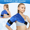 Atsuwell Shoulder Ice Pack Rotator Cuff Cold Therapy, Reusable Gel Ice Wrap for Shoulder Injuries & Pain Relief, Bursitis, Tendonitis, Swelling, Recovery for Man and Women Blue