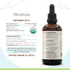 Rhodiola B120 USDA Organic Tincture | Alcohol-Free Extract, High-Potency Herbal Drops | Certified Organic Rhodiola (Rhodiola Rosea) Dried Root (4 fl oz)