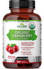 Zazzee USDA Organic Cranberry 25:1 Extract, 12,500 mg Strength, 100 Vegan Capsules, Over 3 Month Supply, Standardized, Concentrated 25X Extract, 100% Vegetarian, Certified Organic, Non-GMO All-Natural