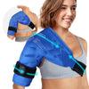 Atsuwell Shoulder Ice Pack Rotator Cuff Cold Therapy, Reusable Gel Ice Wrap for Shoulder Injuries & Pain Relief, Bursitis, Tendonitis, Swelling, Recovery for Man and Women Blue