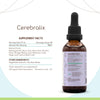 Cerebralix B60 Alcohol-Free Extract Tincture: Gotu Kola Herb,Ginkgo Biloba Leaf, Rosemary Leaf, Sage Leaf, Brahmi Herb, Ashwagandha Root, Lemon Balm Leaf. Brain/Memory Formula 2 Fl Oz