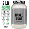 NAKED nutrition Naked Goat - Pasture Fed Goat Whey Protein Powder from Small-Herd Wisconsin Dairies, 2Lb Bulk, GMO Free, Soy Free. Easy to Digest - All Natural - 23 Grams of Protein - 30 Servings