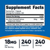 Nutricost Iron Supplement from Ferrochel Ferrous Bisglycinate Chelate, 18mg, 240 Capsules, Non-GMO & Gluten Free (Ferrochel Iron)