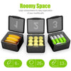 Monthly Pill Organizer Once a Day - 30 Day Pill Organizer Box - Easy to Open - Large Compartments Portable Case for Travel, Month Pill Cases Medicine Organizer for Vitamin (Black-32 Compartments)