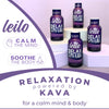 Leilo | Kava Relaxation & Wellness Shot | Plant-Based & Non-Alcoholic Calming Shot to Reduce Stress and Promote Relaxation | 200mg of Kava/Shot, Berry Flavored, 2 Ounces, Pack of 12