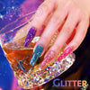 GAOY Disco Glitter Gel Nail Polish Set, 6 Sparkle Rainbow Colors Gel Nail Kit for Nail Art DIY Manicure and Pedicure at Home