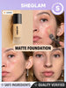 SHEGLAM Full Coverage Foundation Makeup Long Lasting Waterproof Matte Dewy Liquid Foundation - Sand