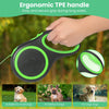 Quick Release Lead Automatic Retractable Pet Dog Leash - Lock Polyester Tape Dog Chain - 360° Tangle-Free, Anti-Slip Dog Rope, Pet Accessories (Green))