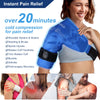 Atsuwell Shoulder Ice Pack Rotator Cuff Cold Therapy, Reusable Gel Ice Wrap for Shoulder Injuries & Pain Relief, Bursitis, Tendonitis, Swelling, Recovery for Man and Women Blue