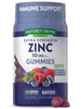 Zinc Gummies | 50mg | 60 Count | Vegan, Non-GMO & Gluten Free Supplement | Mixed Berry Flavor | by Natures Truth