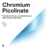 Thorne Chromium Picolinate - 500mcg Chromium - 60 Capsules