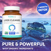 Organic Liver Cleanse Detox & Repair (Vegan, Non-GMO) Milk Thistle Extract (80% Silymarin), Dandelion Root, Artichoke Leaf, Yellow Dock - Liver Health Support Supplement - 60 Capsules (No Pills)