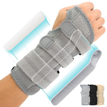 Vive Carpal Tunnel Wrist Brace (Left or Right) - Arm Compression Hand Support Splint - for Men, Women, Kids, Bowling, Tendonitis, Arthritis, Athletic Pain, Sports, Golf - Universal Adjustable Fit