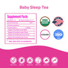 Secrets Of Tea Baby Sleep Tea- Organic Baby Comfort Tea - Gentle Soothing Herbal Blend for Infants - Caffeine-Free Natural Calm 20 Sachets (1Pack)