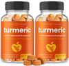 Turmeric Gummies for Adults & Kids with Ginger & Black Pepper Extract | 95% Curcuminoids | Vegan Natural Curcumin Joint Support | 120 Tumeric Gummy Supplements (2-Pack of 60)