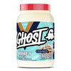 GHOST Whey Protein Powder, Cinnabon - 2LB Tub, 25G of Protein - Cinnamon Roll Flavored Isolate, Concentrate & Hydrolyzed Whey Protein Blend - Post Workout Shakes - Soy & Gluten Free