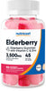 Nutricost Elderberry Gummies with Vitamin C & Zinc 90 Gummies - Gluten Free, Vegetarian