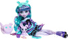 Monster High Creepover Party Doll, Twyla with Pet Bunny Dustin, Sleepover Clothes & Accessories like Hoodie, Book & Backpack