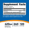 Nutricost Magnesium+ Extra Strength 420mg, 240 Capsules - 120 Servings. Magnesium Oxide and Glycinate - Non-GMO, Gluten Free, Vegan Friendly