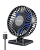 Gaiatop USB Desk Fan, Small But Powerful, Portable Quiet 3 Speeds Wind Desktop Personal Fan, Adjustment Mini Fan Table Fan for Better Cooling, Home Office Car Indoor Outdoor(Blue)