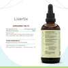 Livertix B120 Alcohol-Free Extract Tincture, Concentrated Liquid Drops Natural: Milk Thistle Seed, Turmeric Root, Yellow Dock Root, Dandelion Root, Beetroot, Ginger Root. Liver Support 4 Fl Oz